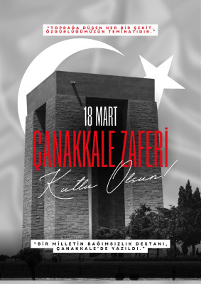 Çanakkale Zaferi için Yapay Zeka Destekli Görsel Tasarım